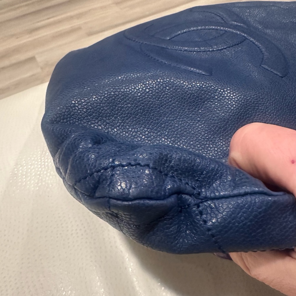Chanel Blue Leather Women's Bag - Picture 7 of 13
